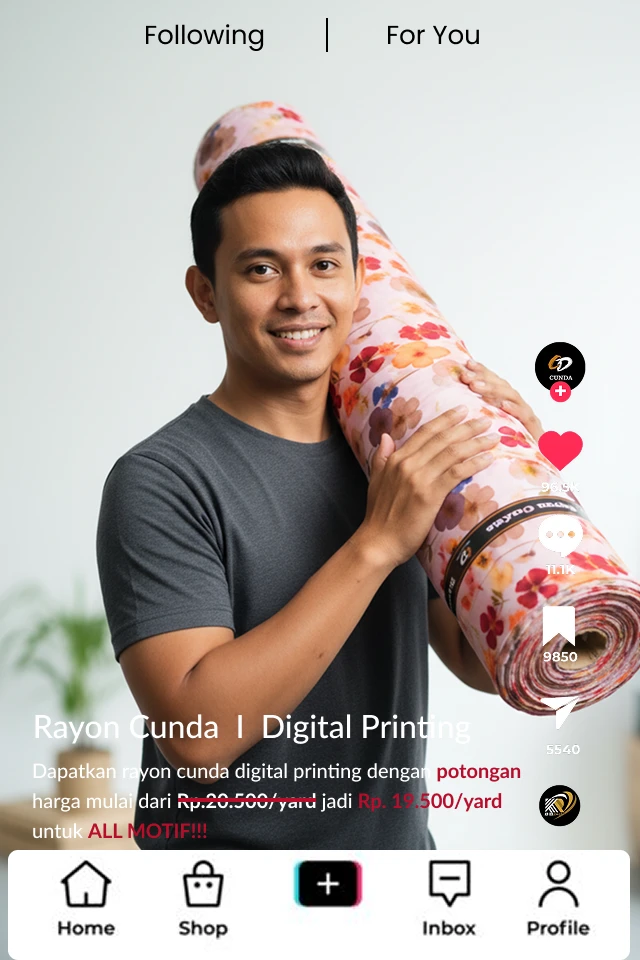 kain rayon digital printing
